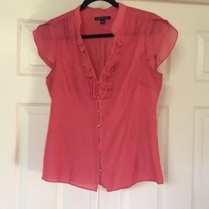 Banana Republic flutter sleeve blouse